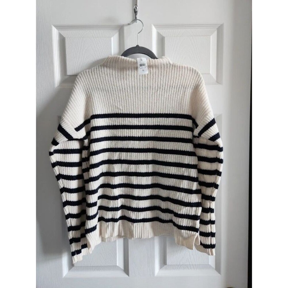 NWT Ann Taylor Wool/cashmere blend striped sweater